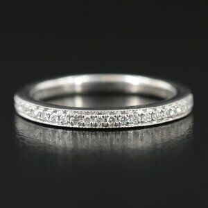 $2950 / NEW / Vera Wang "LOVE" Diamond wedding band / 14K White Gold